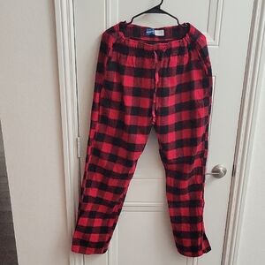 Old Navy Red and Black Plaid Lounge Pants